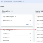 internal linking search console