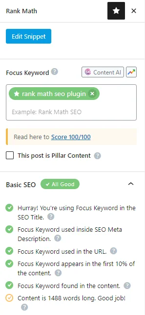 Rank Math SEO Plugin