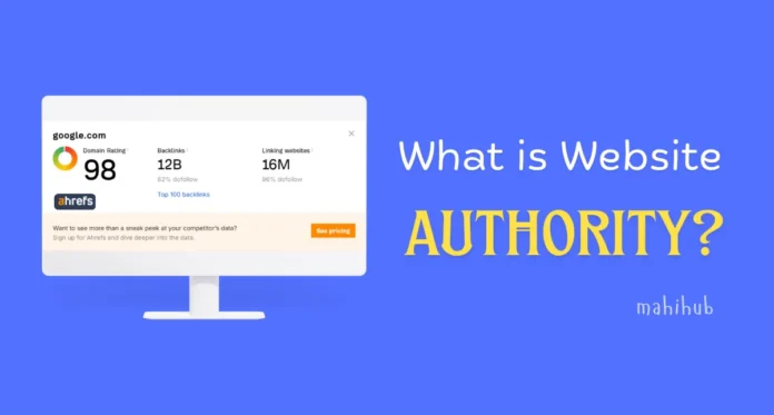 what is a website authority score
